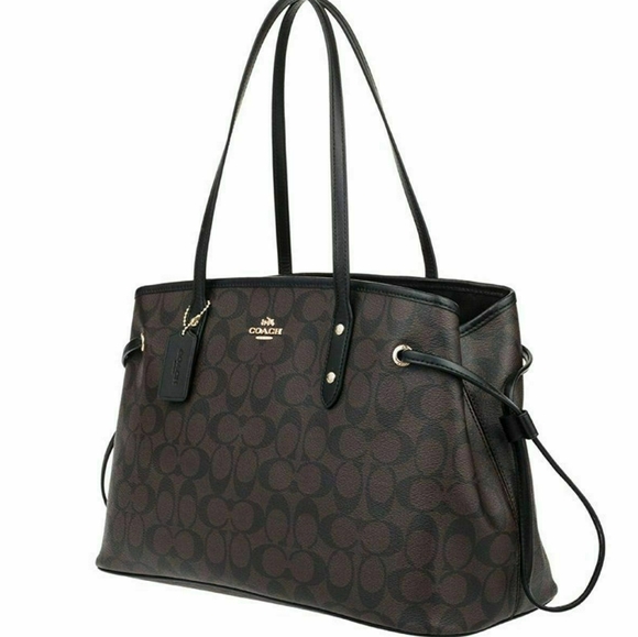 {SOLD●COACH DRAWSTRING CARRYALL BAG - Picture 2 of 8